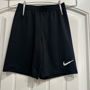 Nike Kids Black Shorts with White Logo